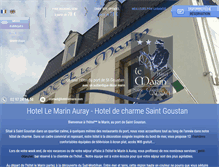 Tablet Screenshot of hotel-lemarin.com